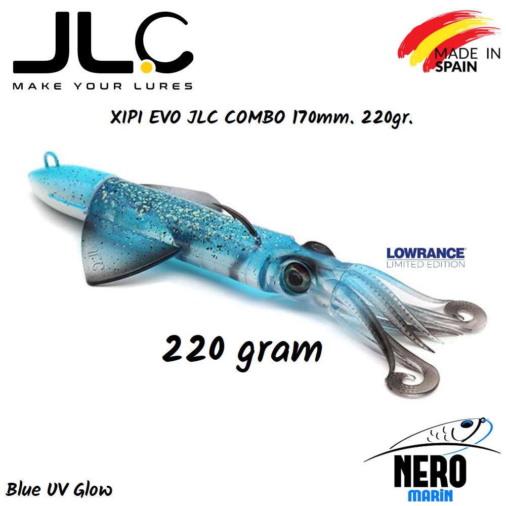 JLC Xipi Evo Silikon Kalamar 220gr. Kafa 170mm Vücut #3 Blue Glow