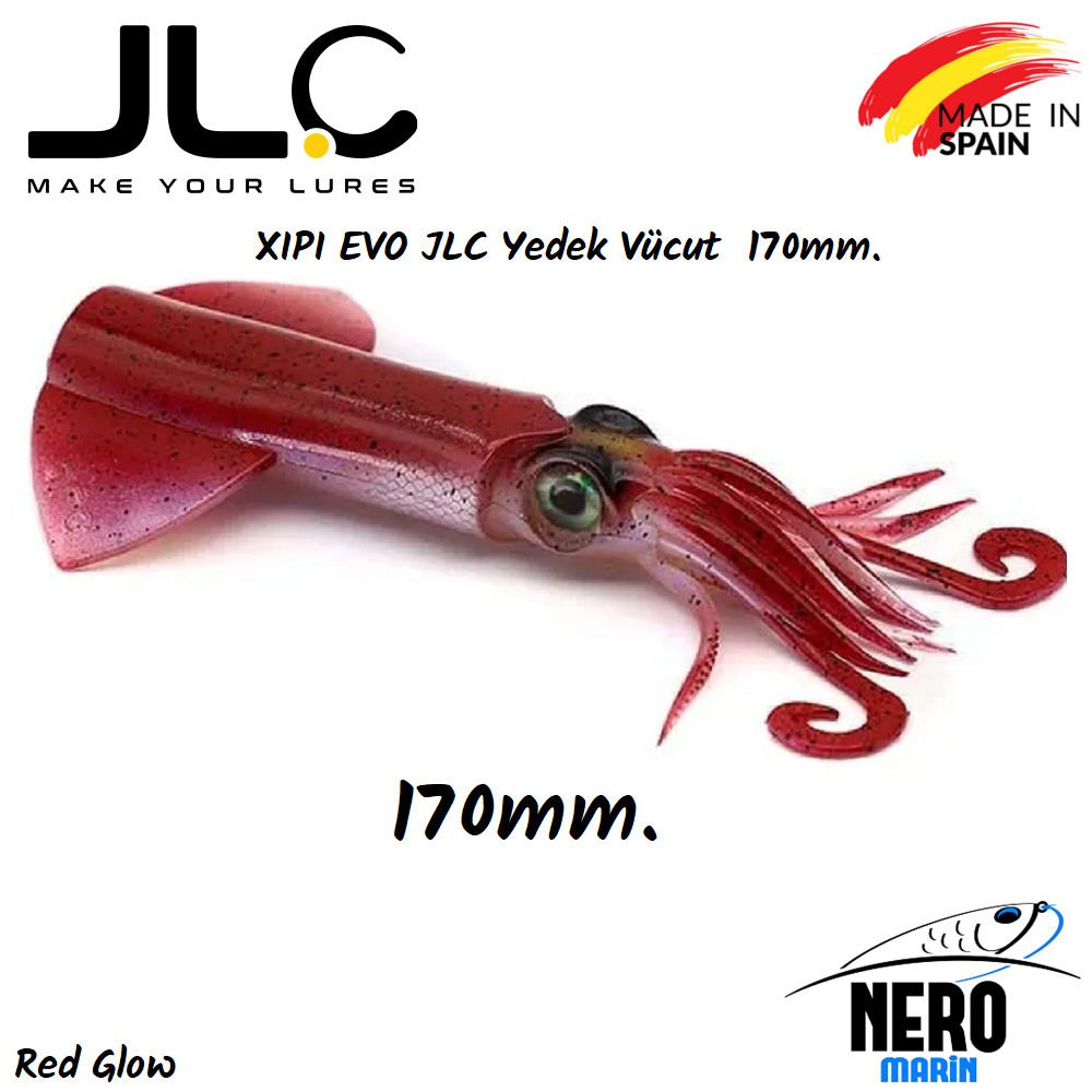 JLC Xipi Evo Silikon Kalamar Yedek Vücut 170mm #1 Red Glow
