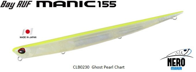 Bay Ruf Manic 155  CLB0230 / Ghost Pearl Chart