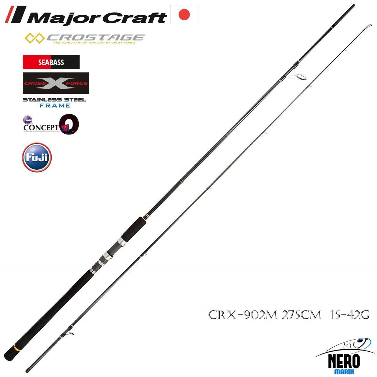 MC New Crostage CRX-902M Seabass Spin Kamış 275cm 15-42g