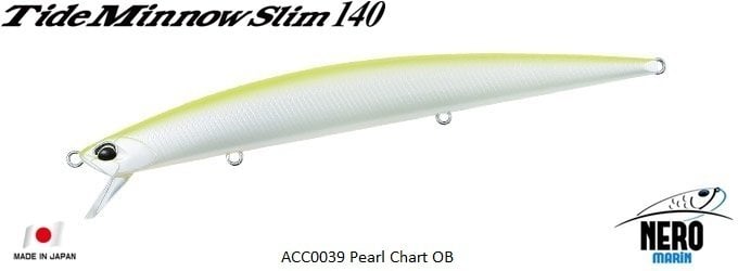 Tide Minnow Slim 140 ACC0039 / Pearl Chart OB