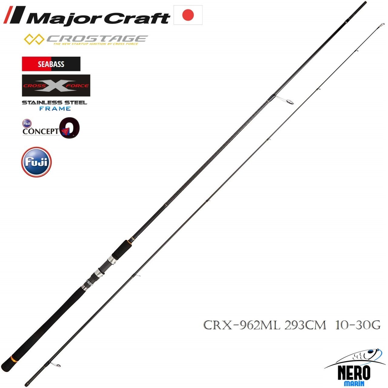MC New Crostage CRX-962ML Seabass Spin Kamış 293cm 10-30g