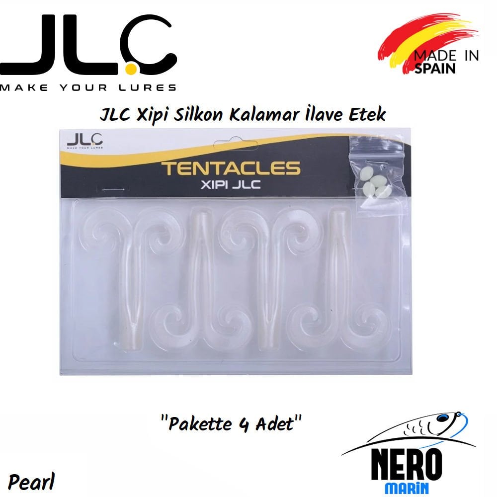 JLC Xipi Silkon Kalamar İlave Etek 4 Adet/Paket Pearl