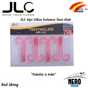 JLC Xipi Silkon Kalamar İlave Etek 4 Adet/Paket Red Shiny