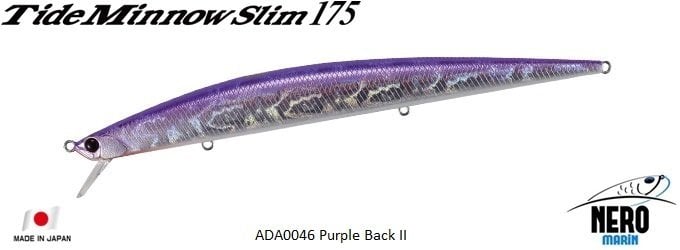 Tide Minnow Slim 175 ADA0046 / Purple Back II
