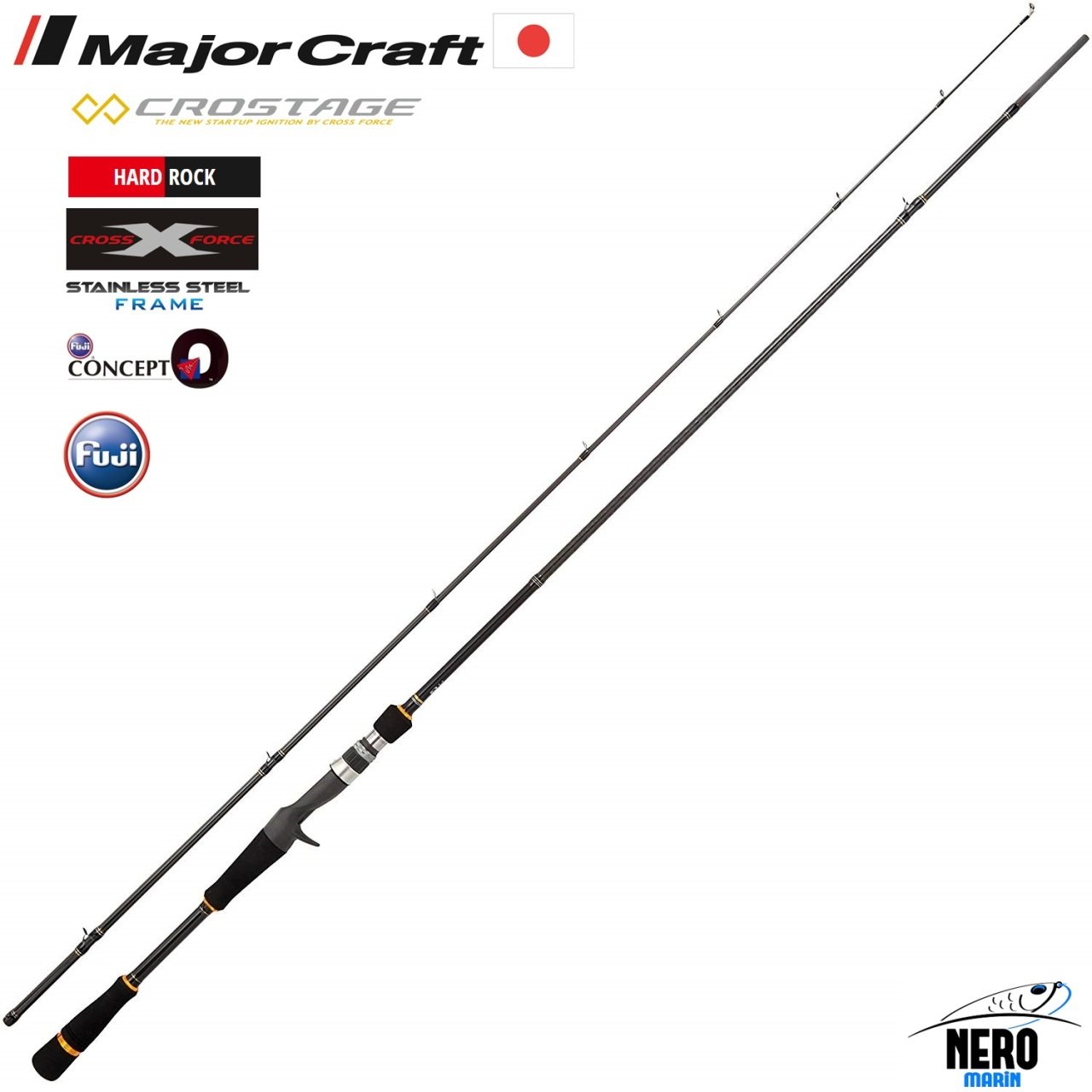 Crick　 MC New Crostage CRX-762M/B Hard Rock Spin Kamış Tetikli 232cm 5-35g