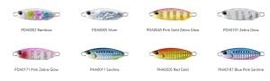 Drag Metal Cast Slow Jig 40Gr. PDA0045 / Pink Gold Zebra Glow
