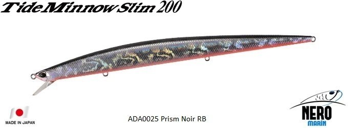 Tide Minnow Slim 200  ADA0025 / Prism Noir RB