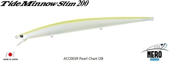 Tide Minnow Slim 200  ACC0039 / Pearl Chart OB