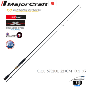 MC New Crostage CRX-S732UL LRF Mebaru Kamış Solid Uç 223cm 0.4-5g