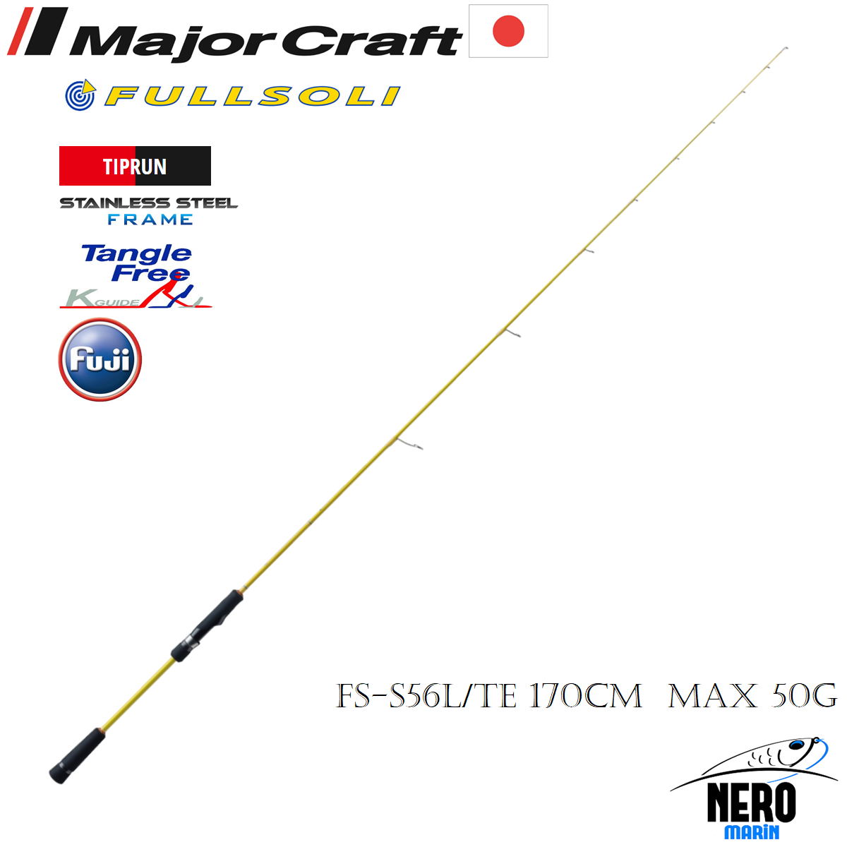 MC Fullsoli FS-S56L/TE Offshore Tiprun Subye Kamışı 170cm Max 50g