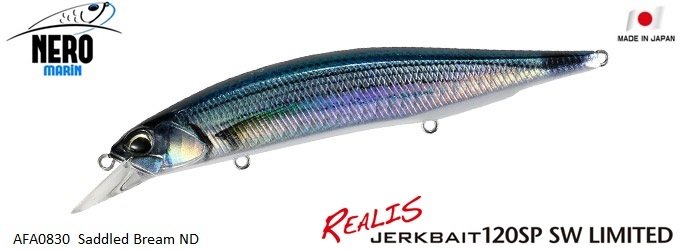 Realis Jerkbait 120SP SW AFA0830 Saddled Bream ND