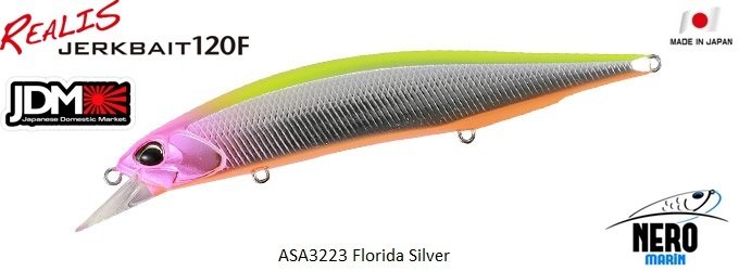 Realis Jerkbait 120F ASA3223 / Florida Silver