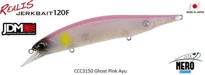 Realis Jerkbait 120F CCC3150 / Ghost Pink Ayu