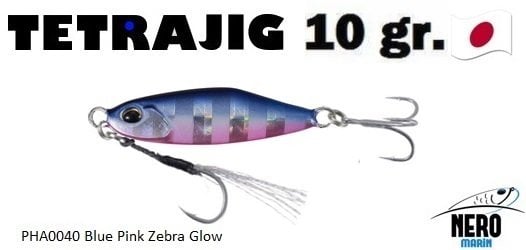Tetra Works Tetrajig 10gr.  PHA0040 / Blue Pink Zebra Glow