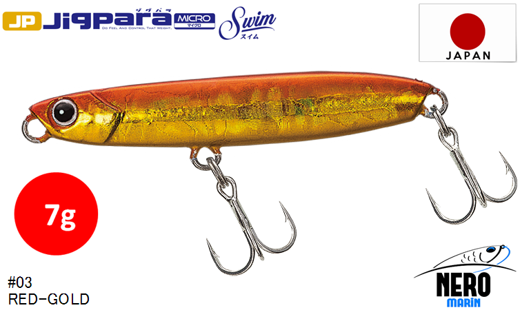 MC Jigpara Micro Swim JPMSW-7 #03  Red Gold