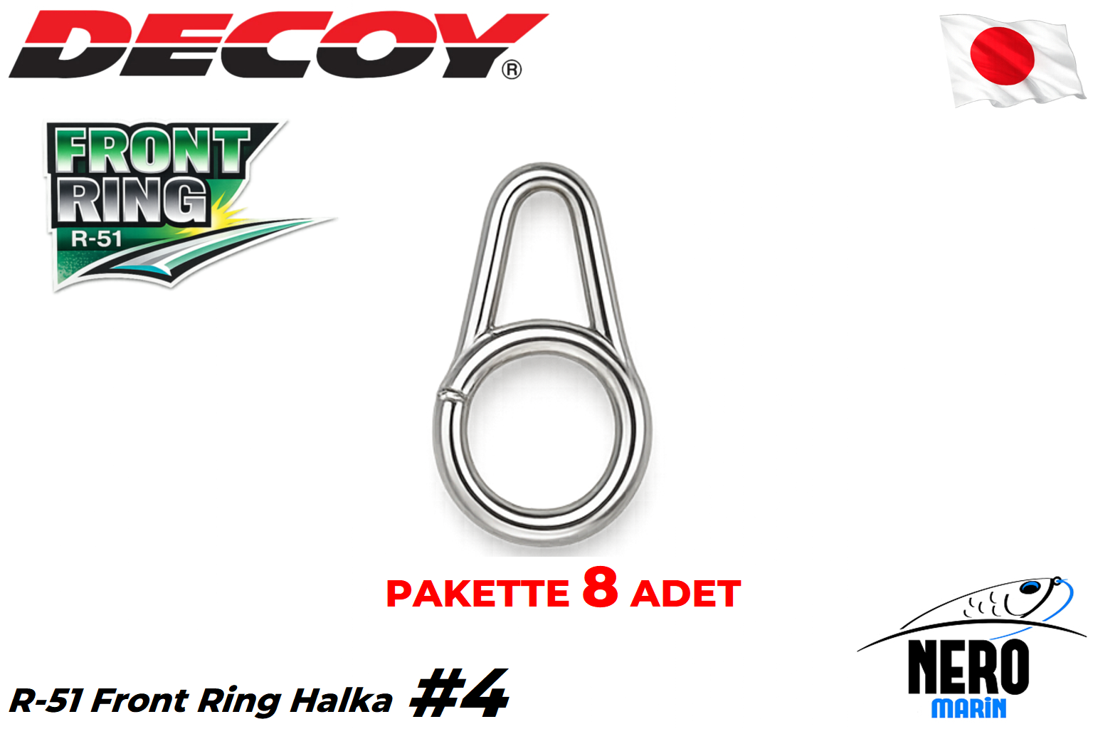 Decoy R-51 Front Ring Halka #4 (8 Adet / Paket)