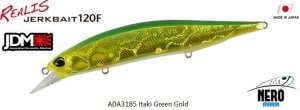 Realis Jerkbait 120F ADA3185 / Itaki Green Gold