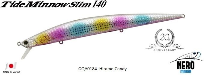 Tide Minnow Slim 140 GQA0184 / Hirame Candy
