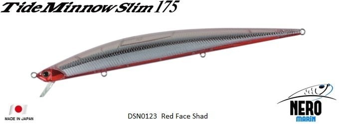 Tide Minnow Slim 175 DSN0123 / Red Face Shad