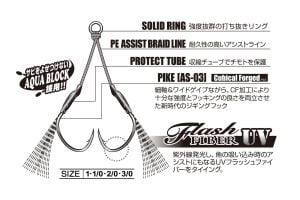 Decoy DJ-99UV Twin Pike Flash Çiftli Asist İğne Tin #2/0 (2 Adet / Paket)