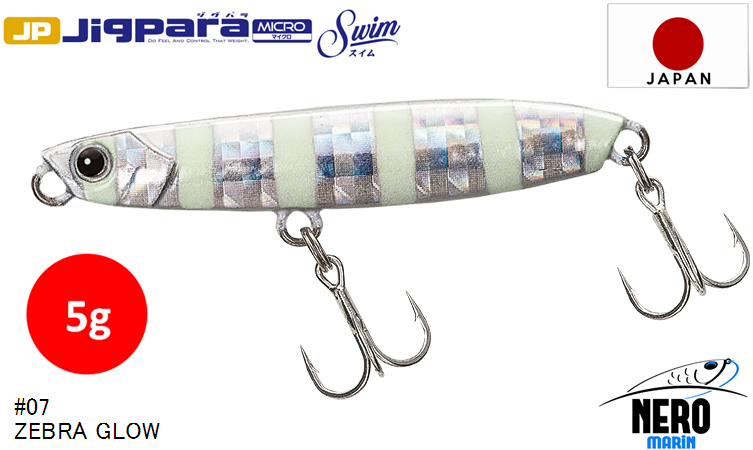 MC Jigpara Micro Swim JPMSW-5 #07  Zebra Glow