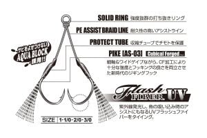 Decoy DJ-99UV Twin Pike Flash Çiftli Asist İğne Tin #1/0 (3 Adet / Paket)