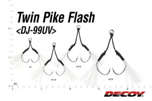 Decoy DJ-99UV Twin Pike Flash Çiftli Asist İğne Tin #1 (3 Adet / Paket)