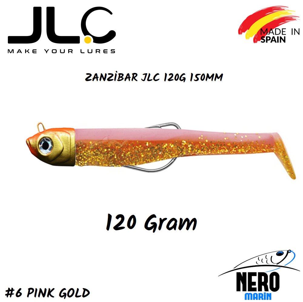 JLC Zanzibar Silikon Balık 120gr. Kafa 150mm Vücut #6 Pink Gold