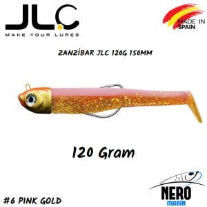 JLC Zanzibar Silikon Balık 120gr. Kafa 150mm Vücut #6 Pink Gold