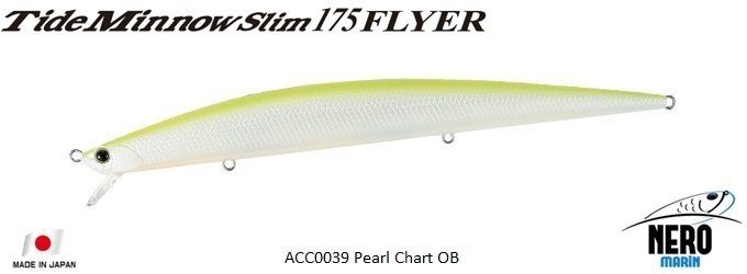 Tide Minnow Slim Flyer 175 ACC0039 / Pearl Chart OB