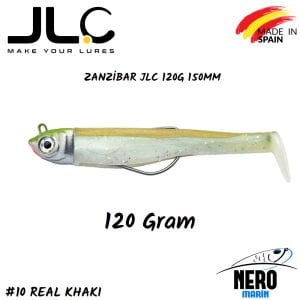 JLC Zanzibar Silikon Balık 120gr. Kafa 150mm Vücut #10 Real Khaki