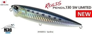 Realis Pencil 130SW  AHA0011 / Sardine