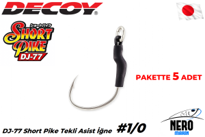 Decoy DJ-77 Short Pike Kısa Tekli Asist İğne #1/0 (5 Adet / Paket)