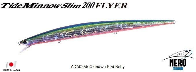 Tide Minnow Slim Flyer 200  ADA0256 / Okinawa Red Belly