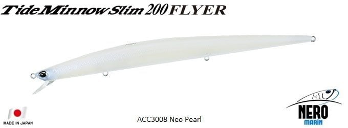 Tide Minnow Slim Flyer 200  ACC03008 / Neo Pearl