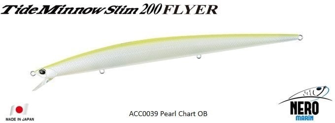 Tide Minnow Slim Flyer 200  ACC0039 / Pearl Chart OB