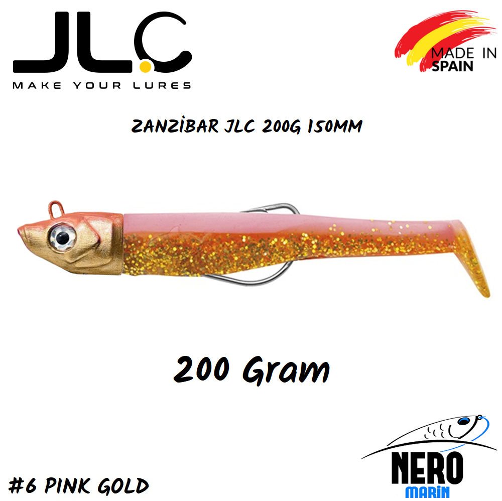 JLC Zanzibar Silikon Balık 200gr. Kafa 150mm Vücut #6 Pink Gold