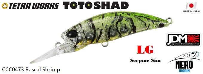 Tetra Works Toto Shad 48S  CCC0473 / Rascal Shrimp