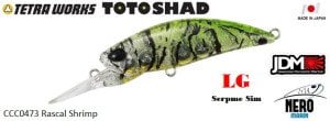 Tetra Works Toto Shad 48S  CCC0473 / Rascal Shrimp