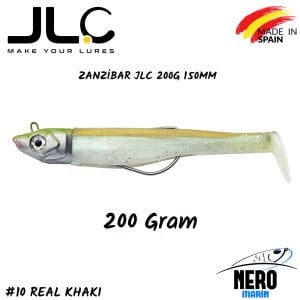 JLC Zanzibar Silikon Balık 200gr. Kafa 150mm Vücut #10 Real Khaki
