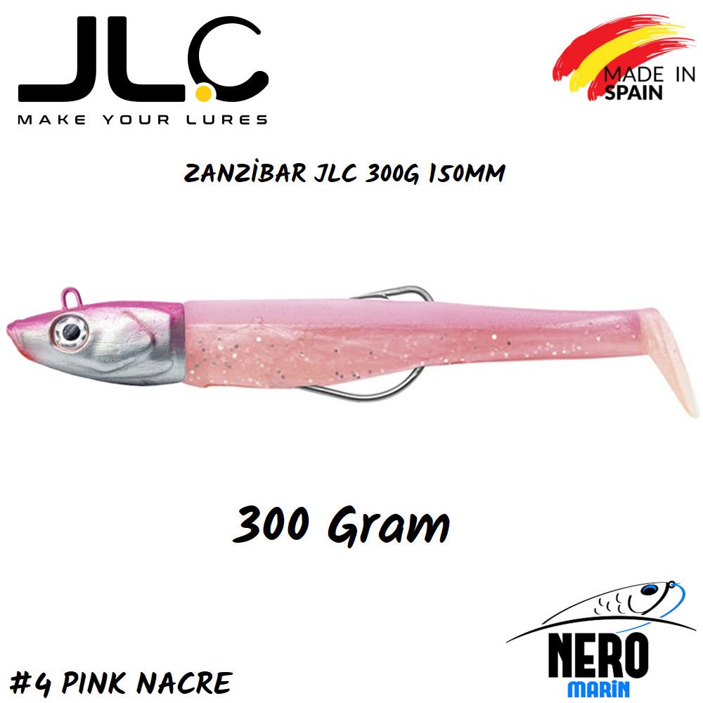 JLC Zanzibar Silikon Balık 300gr. Kafa 150mm Vücut #4 Pink Nacre