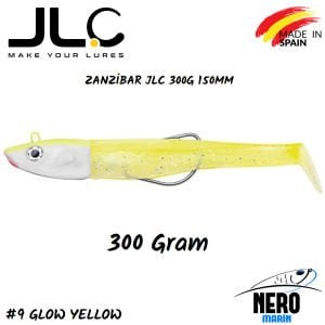 JLC Zanzibar Silikon Balık 300gr. Kafa 150mm Vücut #9 Glow Yellow