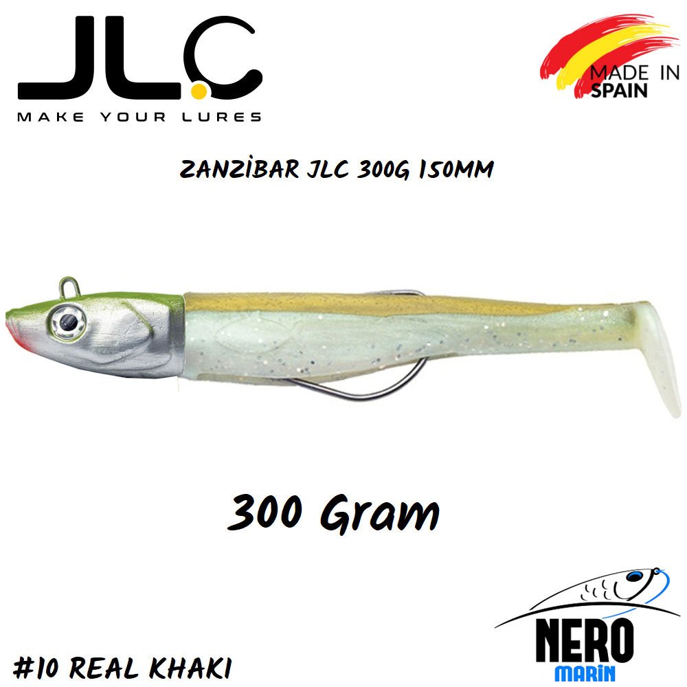 JLC Zanzibar Silikon Balık 300gr. Kafa 150mm Vücut #10 Real Khaki