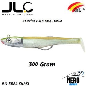 JLC Zanzibar Silikon Balık 300gr. Kafa 150mm Vücut #10 Real Khaki