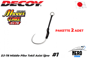 Decoy DJ-78 Middle Pike Tekli Asist İğne #1 (5 Adet / Paket)
