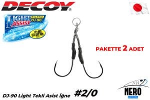 Decoy DJ-90 Light Çiftli Asist İğne #2/0 (2 Adet / Paket)