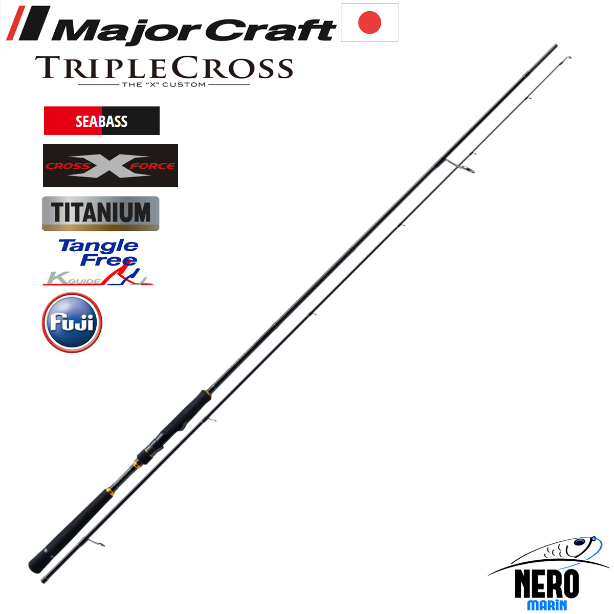 MC New Triple Cross TCX-862ML Sebass Spin Kamış 262cm 10-30g