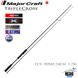 MC New Triple Cross TCX-792M/S Hard Rock Fish Spin Kamış 241cm 5-25g