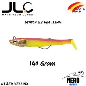 JLC Denton Silikon Balık 140gr. Kafa 125mm Vücut #1 Red Yellow
